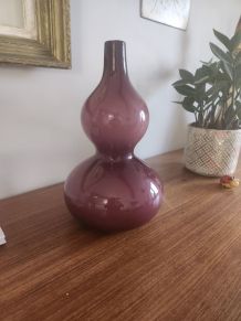 Vase en verre soufflé scandinave 