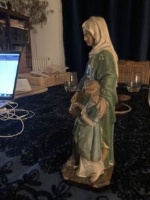 Vierge à l'enfant Sainte Anne et la Vierge Marie