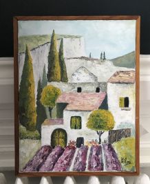 Peinture sur toile encadrée