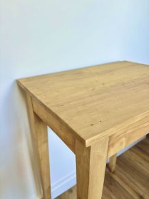 Petite table d’appoint console de ferme bois massif  rénové 