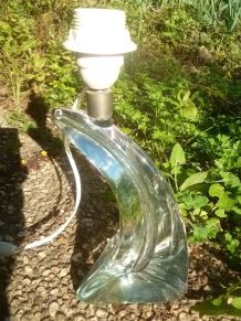 Lampe a poser, verre, vintage