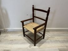 Fauteuil paillé enfant