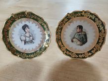 Assiettes miniatures porcelaine 