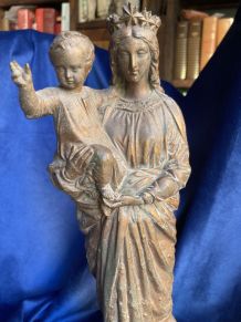 Vierge à l'enfant REGINA CŒLI , cuivre