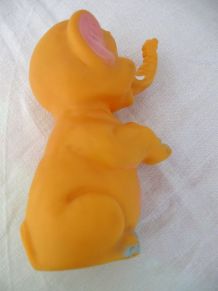 Figurine vintage  Rubbertoys : éléphant 