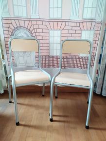 Lot de 4 chaises d'école