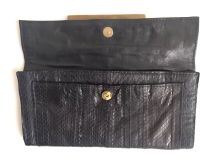 Pochette femme R et Y Augousti cuir exotique serpent