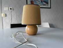 Lampe boule en bois 