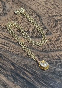 Collier imitation diamant