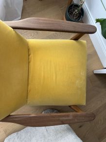 Fauteuil vintage jaune