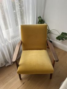 Fauteuil vintage jaune