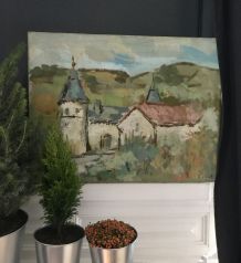 Tableau sur toile très ancien