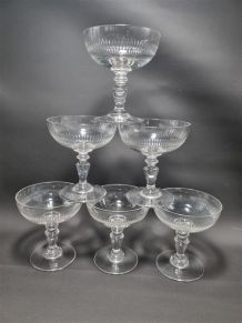 Set de 6 coupes à champagne