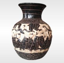 Rare Vase Bien Hoa 1930 Vietnam 