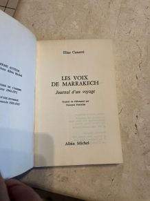 Les voix de Marrakech, Elias Canetti (Ref. 2024-211)