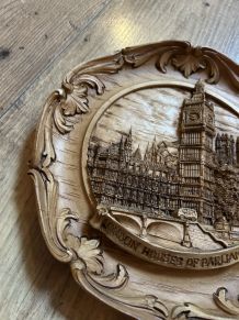 Assiette en bois London Houses Of Parliament