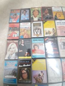 Lot de 34 cassettes audio