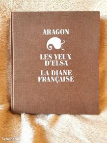 Livre Les yeux d'Elsa La Diane Française Aragon 1968 (couver