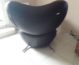 Fauteuil de salon en cuir