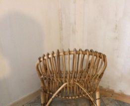 Roching chair en rotin 