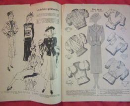 revue La Femme Chez Elle mode ouvrages recettes 1938
