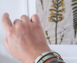 3 bracelets jonc en nacre  turquoise et laiton  vintag