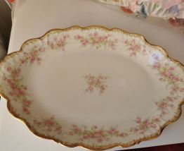 Superbe grand plat Limoges élite works, porcelain