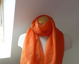 Grand Foulard Etole Orange