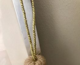 Pompon Tarbouche petit modèle jute doré