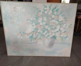 TABLEAU FLORAL PASTEL