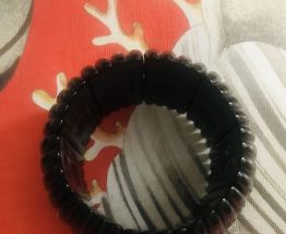 Bracelet large extensible noir