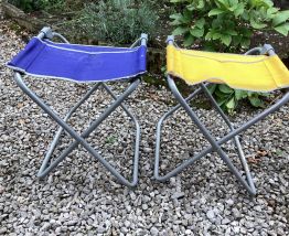 Paire de chaises pliantes vintage 80 s