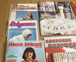 Lot revues tricot crochet 1976 1997