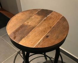 Tabouret industriel vintage