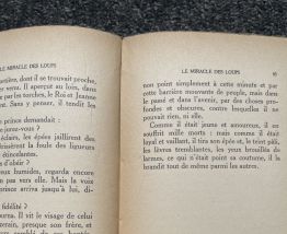 Livre ancien «  le miracle des loups » 1921