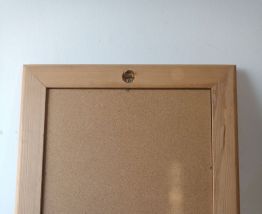 Miroir encadré en bois solide