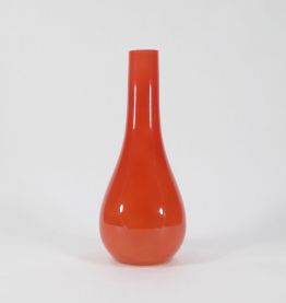 Vase en verre orange