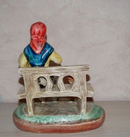 ancienne figurine en platre