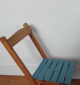 Paire de chaises en bois enfants