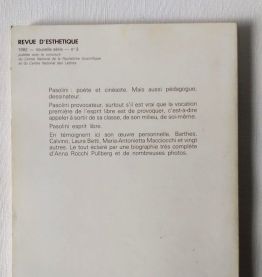 PASOLINI. REVUE D'ESTHETIQUE 1982. NOUVELLE  SERIE. N° 3. 