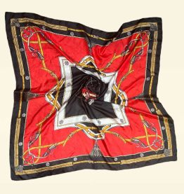 foulard en soie vintage 