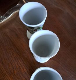 3 mugs porcelaine de paris 