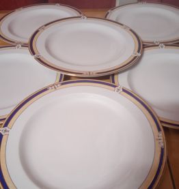 Assiettes Lignes hôtesses TB état vintage 