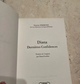 Diana dernières confidences, Simone Simmons (Ref. 2024-131)