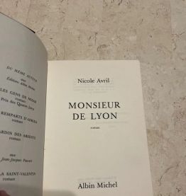 Monsieur de Lyon, Nicole Avril (Ref. 2024-239)