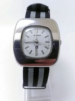 Montre Vintage 70s Sandoz Mvt. Automatique 21 Jewels 