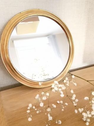 Plateau miroir en laiton 