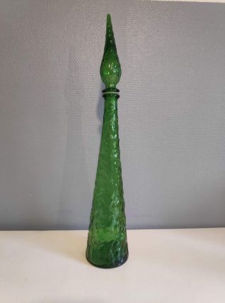 carafe italienne empoli verte avec bouchon flamme