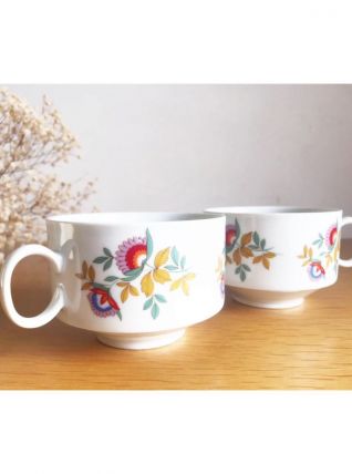 Tasses porcelaine vintage 