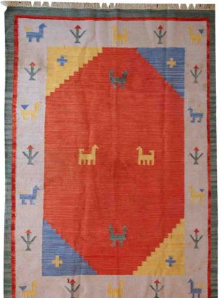 Tapis vintage Persan Gabbeh fait main, 1C518